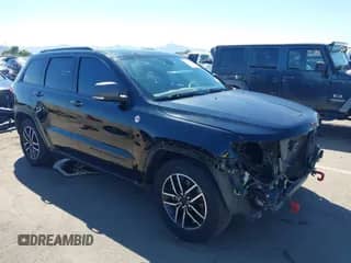 2019 Jeep Grand Cherokee Trailhawk with VIN 1C4RJFLG1KC733546, listed as a IAAI auction lot 43364346 with 108,929 mi miles and . Bid and sale history available at DreamBid. Image 1.