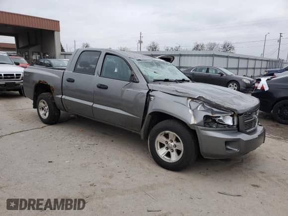 2010 Dodge Dakota SXT with VIN 1D7CW3GP7AS176121, listed as a Copart auction lot 85169354 with Not provided miles and Salvage title. Bid and sale history available at DreamBid. Image 4.