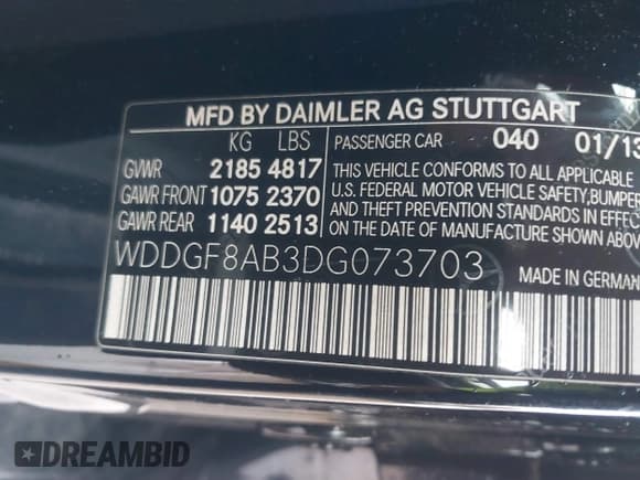 ✅ 2013 Mercedes-Benz C 300 Sport • VIN: WDDGF8AB3DG073703 • Lot: 41551296. Wystawiony na IAAI z przebiegiem 123 912 mil. Bezpłatny archiwum sprzedaży aukcyjnych z USA i szczegółowy raport historii pojazdu na DreamBid. Zdjęcie 9.