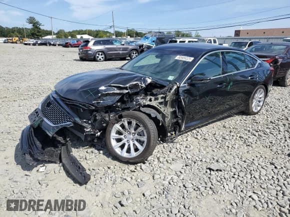 ✅ 2022 Cadillac CT5 Luxury • VIN: 1G6DM5RK0N0110497 • Lot: 80909325. Listed on Copart with 21,592 mi. Free auction sales archive from the USA and detailed vehicle history report at DreamBid. Image 1.