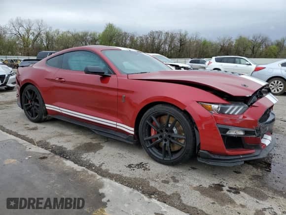 2020 Ford Mustang Shelby GT500 z VIN 1FA6P8SJ8L5500544, wystawiony jako Copart lot #51481975 z przebiegiem 15 125 mil mil oraz Szkoda całkowita • Salvage title. Historia ofert i sprzedaży dostępna na DreamBid. Obrazek 4.