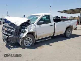 ✅ 2014 Chevrolet Silverado 1500 Work Truck • VIN: 1GCNCPEH9EZ374842 • Lot: 64395985. Listed on Copart with 96,715 mi. Free auction sales archive from the USA and detailed vehicle history report at DreamBid. Image 1.
