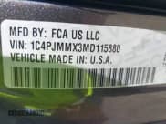 ✅ 2021 Jeep Cherokee 80th Anniversary • VIN: 1C4PJMMX3MD115880 • Lot: 42920159. Listed on IAAI with 56,245 mi. Free auction sales archive from the USA and detailed vehicle history report at DreamBid. Image 9.