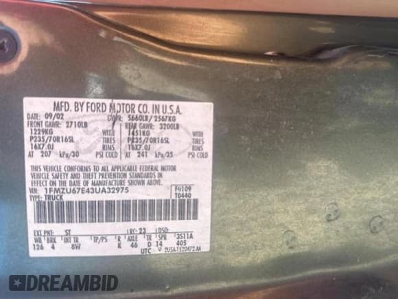 ✅ 2003 Ford Explorer Sport Trac XLS • VIN: 1FMZU67E43UA32975 • Lot: 83975705. Wystawiony na Copart z przebiegiem 212 492 mil. Bezpłatny archiwum sprzedaży aukcyjnych z USA i szczegółowy raport historii pojazdu na DreamBid. Zdjęcie 10.