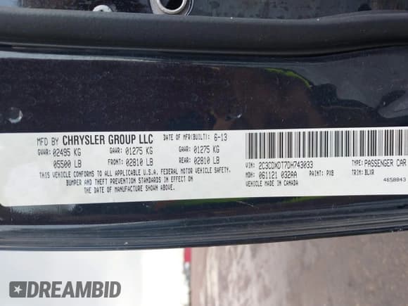 ✅ 2013 Dodge Charger RT Max • VIN: 2C3CDXDT7DH743033 • Лот: 42924502. Опубликован ранее на IAAI с пробегом 84 992 миль. Бесплатный доступ к архиву аукционных продаж из США и подробный отчёт об истории автомобиля на DreamBid. Изображение 9.