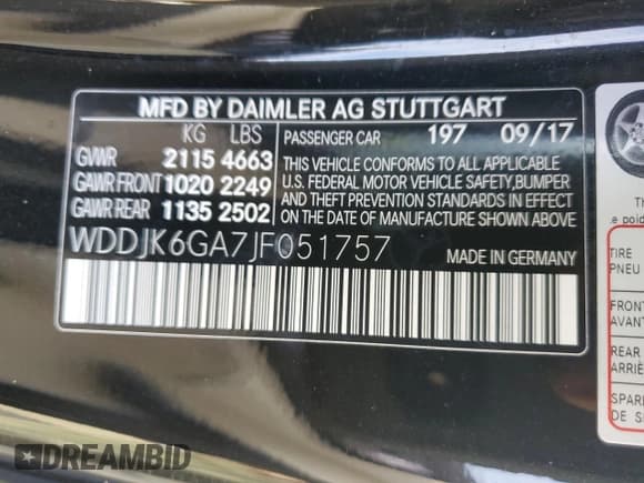 ✅ 2018 Mercedes-Benz SL 450 • VIN: WDDJK6GA7JF051757 • Лот: 71050003. Опубликован ранее на Copart с пробегом 40 943 миль. Бесплатный доступ к архиву аукционных продаж из США и подробный отчёт об истории автомобиля на DreamBid. Изображение 14.