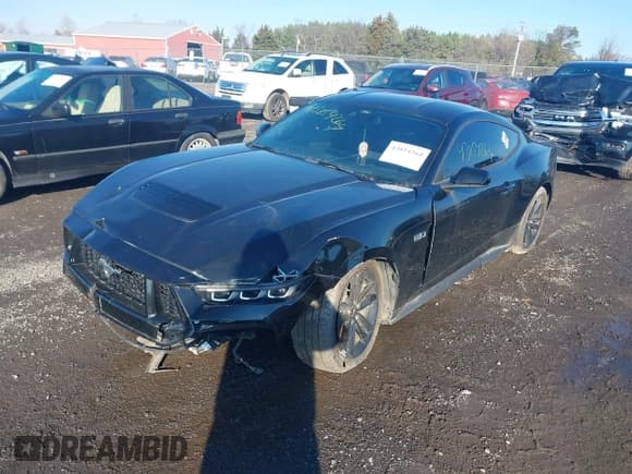 ✅ 2024 Ford Mustang GT Premium • VIN: 1FA6P8CF6R5420503 • Lot: 43854264. Listed on IAAI with 25,116 mi. Free auction sales archive from the USA and detailed vehicle history report at DreamBid. Image 2.