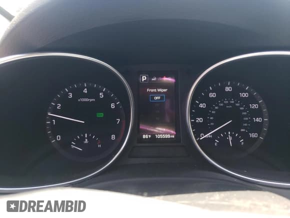✅ 2018 Hyundai Santa Fe 2.4L • VIN: 5XYZUDLB3JG568030 • Лот: 57655804. Опубликован ранее на Copart с пробегом 105 599 миль. Бесплатный доступ к архиву аукционных продаж из США и подробный отчёт об истории автомобиля на DreamBid. Изображение 9.
