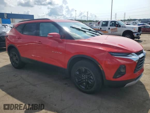 2022 Chevrolet Blazer LT with VIN 3GNKBCR44NS136052, listed as a Copart auction lot 66593714 with Not provided miles and Salvage title. Bid and sale history available at DreamBid. Image 4.