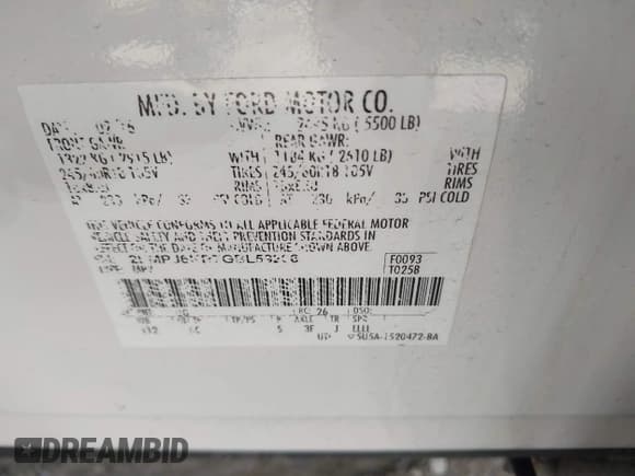 ✅ 2016 Lincoln MKX Select • VIN: 2LMPJ6KR7GBL59266 • Lot: 42044990. Listed on IAAI with 131,233 mi. Free auction sales archive from the USA and detailed vehicle history report at DreamBid. Image 9.