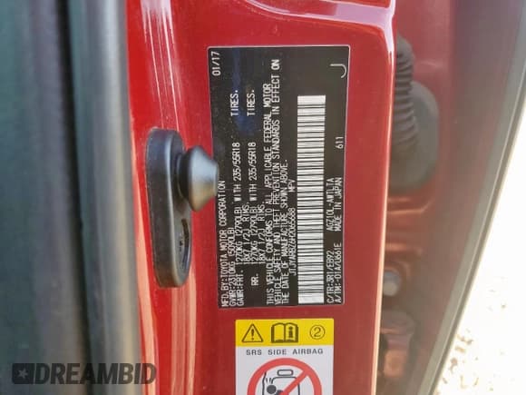 ✅ 2017 Lexus NX 200t • VIN: JTJYARBZ6H2065688 • Lot: 91095175. Listed on Copart with 108,452 mi. Free auction sales archive from the USA and detailed vehicle history report at DreamBid. Image 13.