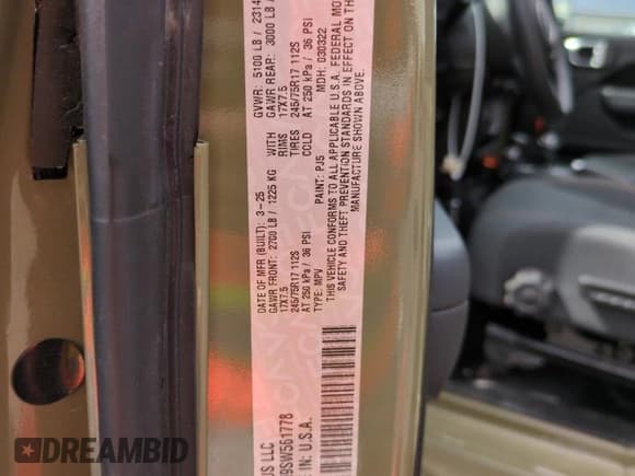 ✅ 2025 Jeep Wrangler Sport • VIN: 1C4PJXAN9SW561778 • Lot: 65634215. Listed on Copart with 3,230 mi. Free auction sales archive from the USA and detailed vehicle history report at DreamBid. Image 12.