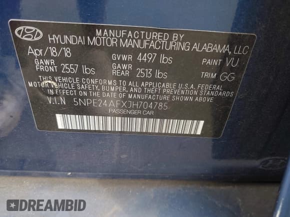 ✅ 2018 Hyundai Sonata SE • VIN: 5NPE24AFXJH704785 • Лот: 43648887. Опубликован ранее на IAAI с пробегом 67 361 миль. Бесплатный доступ к архиву аукционных продаж из США и подробный отчёт об истории автомобиля на DreamBid. Изображение 9.