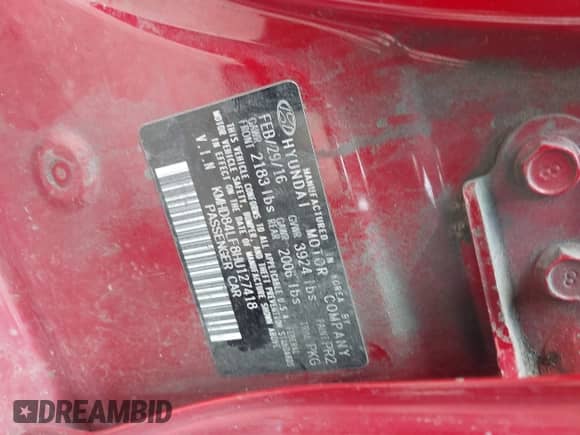 2017 Hyundai Elantra Limited с VIN KMHD84LF8HU127418, выставлен на аукционе IAAI как лот 43094172 с пробегом 121 455 миль миль и . История ставок и продаж доступна на DreamBid. Изображение 9.