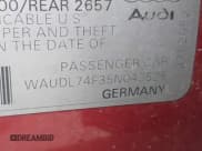✅ 2005 Audi A6 • VIN: WAUDL74F35N043528 • Lot: 41762691. Listed on IAAI with 126,570 mi. Free auction sales archive from the USA and detailed vehicle history report at DreamBid. Image 9.