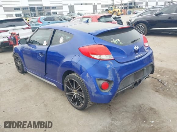 ✅ 2013 Hyundai Veloster Turbo • VIN: KMHTC6AE9DU181238 • Lot: 43525329. Listed on IAAI with 121,343 mi. Free auction sales archive from the USA and detailed vehicle history report at DreamBid. Image 3.