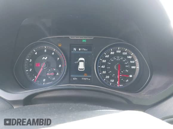 2019 Hyundai Veloster N z VIN KMHT36AH6KU001916, wystawiony jako IAAI lot #41577775 z przebiegiem 77 471 mil mil oraz . Historia ofert i sprzedaży dostępna na DreamBid. Obrazek 7.