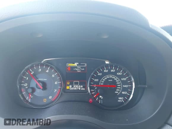 ✅ 2020 Subaru WRX Premium • VIN: JF1VA1B68L9809701 • Lot: 43120526. Listed on IAAI with 25,678 mi. Free auction sales archive from the USA and detailed vehicle history report at DreamBid. Image 7.