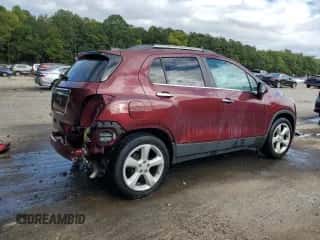 2016 Chevrolet Trax LTZ с VIN 3GNCJMSB4GL236901, выставлен на аукционе Copart как лот 85544895 с пробегом 84 624 миль миль и Списание • Salvage title. История ставок и продаж доступна на DreamBid. Изображение 3.