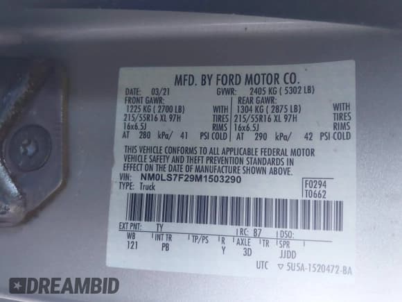 ✅ 2021 Ford Transit Connect XLT • VIN: NM0LS7F29M1503290 • Лот: 43156790. Опубликован ранее на IAAI с пробегом 87 132 миль. Бесплатный доступ к архиву аукционных продаж из США и подробный отчёт об истории автомобиля на DreamBid. Изображение 9.