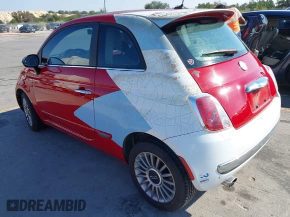 ✅ 2013 FIAT 500 Lounge • VIN: 3C3CFFCR0DT574247 • Lot: 43726160. Listed on IAAI with 109,205 mi. Free auction sales archive from the USA and detailed vehicle history report at DreamBid. Image 3.