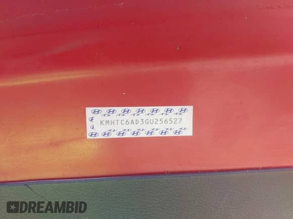 2016 Hyundai Veloster with VIN KMHTC6AD3GU256527, listed as a IAAI auction lot 43329191 with 128,277 mi miles and . Bid and sale history available at DreamBid. Image 9.