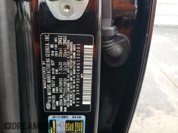 ✅ 2021 Kia Telluride SX • VIN: 5XYP5DHC6MG130001 • Лот: 63401895. Опубликован ранее на Copart с пробегом 66 987 миль. Бесплатный доступ к архиву аукционных продаж из США и подробный отчёт об истории автомобиля на DreamBid. Изображение 14.