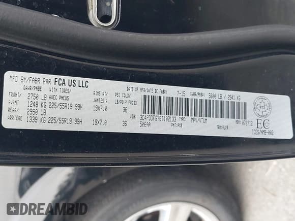 ✅ 2016 Dodge Journey R/T • VIN: 3C4PDDFG7GT102133 • Лот: 43316782. Опубликован ранее на IAAI с пробегом 80 573 миль. Бесплатный доступ к архиву аукционных продаж из США и подробный отчёт об истории автомобиля на DreamBid. Изображение 9.