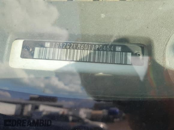 ✅ 2013 Chevrolet Express Passenger 1LS • VIN: 1GAZGZFA6D1120434 • Lot: 60413545. Listed on Copart with Not provided. Free auction sales archive from the USA and detailed vehicle history report at DreamBid. Image 13.