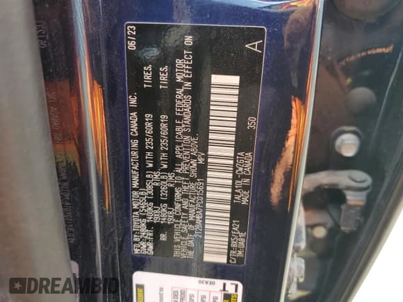 ✅ 2023 Lexus RX 350 • VIN: 2T2BAMBA7PC015691 • Lot: 57328005. Wystawiony na Copart z przebiegiem Nie podano. Bezpłatny archiwum sprzedaży aukcyjnych z USA i szczegółowy raport historii pojazdu na DreamBid. Zdjęcie 13.