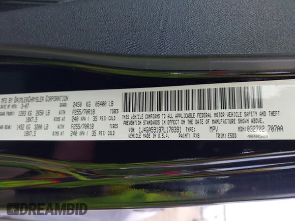 ✅ 2007 Jeep Wrangler Unlimited Sahara • VIN: 1J4GA59187L178391 • Lot: 42422715. Listed on IAAI with 134,256 mi. Free auction sales archive from the USA and detailed vehicle history report at DreamBid. Image 9.