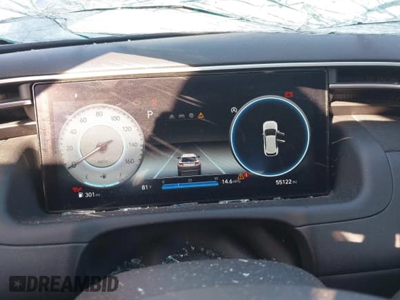 ✅ 2023 Hyundai Tucson SEL • VIN: 5NMJF3AE7PH223404 • Lot: 43481885. Listed on IAAI with 55,122 mi. Free auction sales archive from the USA and detailed vehicle history report at DreamBid. Image 7.