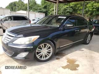 2012 Hyundai Genesis 4.6L with VIN KMHGC4DF3CU205168, listed as a Copart auction lot 65380454 with 175,156 mi miles and Salvage title. Bid and sale history available at DreamBid. Image 1.