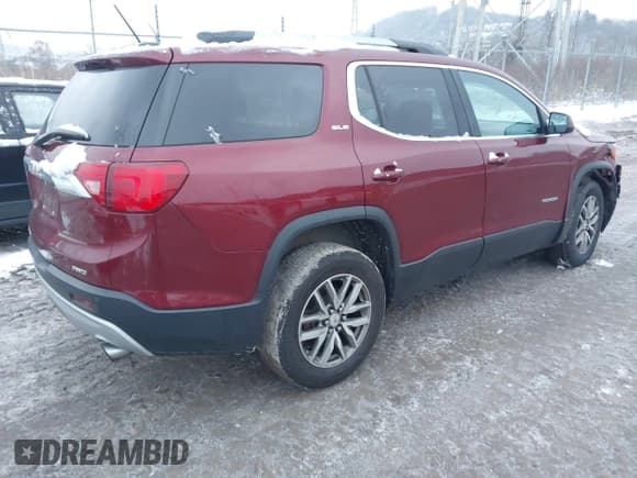 ✅ 2017 GMC Acadia SLE • VIN: 1GKKNSLS4HZ321473 • Lot: 43823727. Listed on IAAI with 138,402 mi. Free auction sales archive from the USA and detailed vehicle history report at DreamBid. Image 4.
