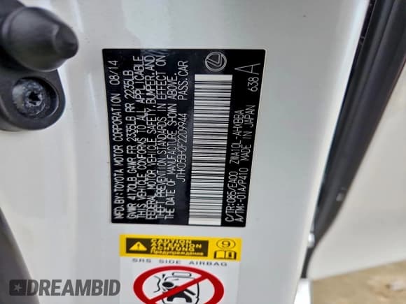 ✅ 2015 Lexus CT 200h • VIN: JTHKD5BH2F2209944 • Lot: 95625645. Wystawiony na Copart z przebiegiem 130 809 mil. Bezpłatny archiwum sprzedaży aukcyjnych z USA i szczegółowy raport historii pojazdu na DreamBid. Zdjęcie 13.