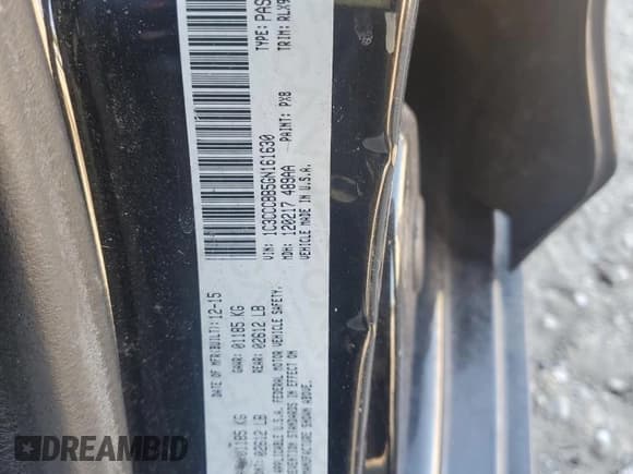 ✅ 2016 Chrysler 200 S • VIN: 1C3CCCBB5GN161630 • Lot: 92289935. Wystawiony na Copart z przebiegiem 189 249 mil. Bezpłatny archiwum sprzedaży aukcyjnych z USA i szczegółowy raport historii pojazdu na DreamBid. Zdjęcie 12.