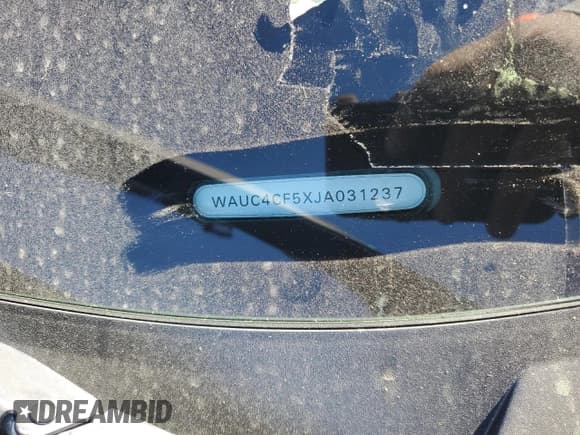 ✅ 2018 Audi S5 Sportback Prestige • VIN: WAUC4CF5XJA031237 • Lot: 90452265. Listed on Copart with 110,866 mi. Free auction sales archive from the USA and detailed vehicle history report at DreamBid. Image 13.