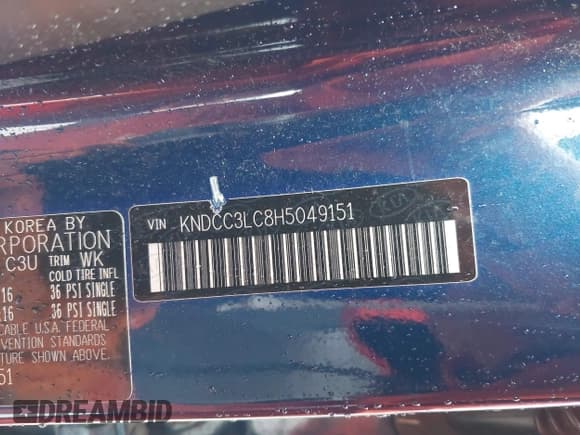 ✅ 2017 Kia Niro EX • VIN: KNDCC3LC8H5049151 • Lot: 42604022. Wystawiony na IAAI z przebiegiem 96 859 mil. Bezpłatny archiwum sprzedaży aukcyjnych z USA i szczegółowy raport historii pojazdu na DreamBid. Zdjęcie 9.