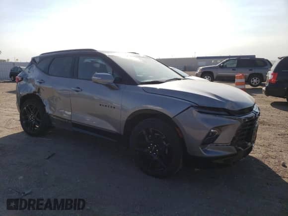 2023 Chevrolet Blazer RS with VIN 3GNKBKRS8PS219768, listed as a Copart auction lot 71085094 with 13,853 mi miles and Salvage title. Bid and sale history available at DreamBid. Image 4.