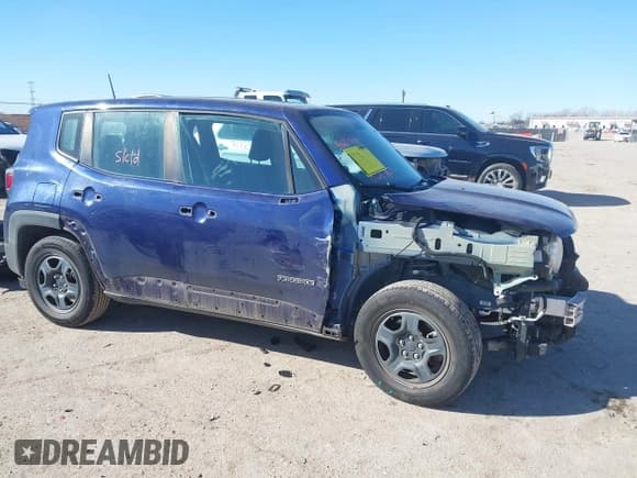 ✅ 2017 Jeep Renegade Sport • VIN: ZACCJAAH4HPF74031 • Lot: 41391549. Listed on IAAI with 81,780 mi. Free auction sales archive from the USA and detailed vehicle history report at DreamBid. Image 1.