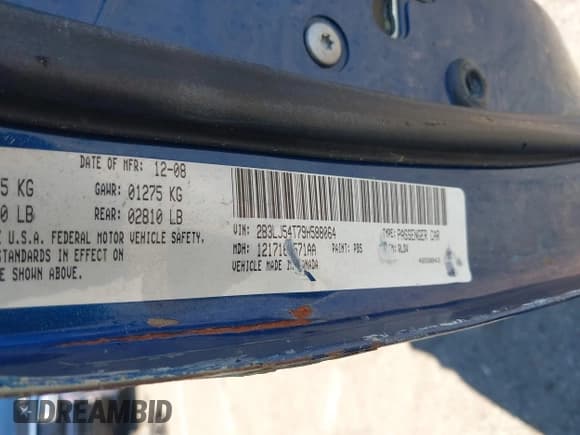 ✅ 2009 Dodge Challenger R/T • VIN: 2B3LJ54T79H588064 • Lot: 43474986. Wystawiony na IAAI z przebiegiem Nie podano. Bezpłatny archiwum sprzedaży aukcyjnych z USA i szczegółowy raport historii pojazdu na DreamBid. Zdjęcie 9.