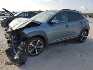 ✅ 2021 Hyundai Kona Limited • VIN: KM8K33A54MU631873 • Лот: 59839945. Опубликован ранее на Copart с пробегом 37 460 миль. Бесплатный доступ к архиву аукционных продаж из США и подробный отчёт об истории автомобиля на DreamBid. Изображение 1.
