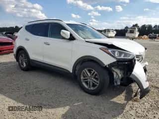 2017 Hyundai Santa Fe 2.4L z VIN 5NMZUDLB8HH023411, wystawiony jako Copart lot #81225145 z przebiegiem 89 024 mil mil oraz Szkoda całkowita • Salvage title. Historia ofert i sprzedaży dostępna na DreamBid. Obrazek 4.