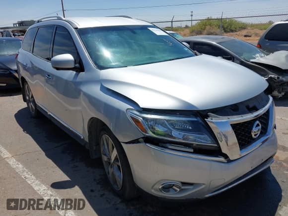 ✅ 2014 Nissan Pathfinder S • VIN: 5N1AR2MN7EC643118 • Lot: 42126204. Listed on IAAI with 102,960 mi. Free auction sales archive from the USA and detailed vehicle history report at DreamBid. Image 1.