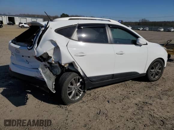 2014 Hyundai Tucson SE z VIN KM8JU3AG8EU822045, wystawiony jako Copart lot #46246845 z przebiegiem 153 084 mil mil oraz Szkoda całkowita • Salvage title. Historia ofert i sprzedaży dostępna na DreamBid. Obrazek 3.