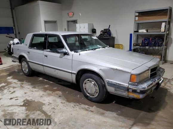 ✅ 1989 Dodge Dynasty • VIN: 1B3BC4634KD442902 • Lot: 85151394. Listed on Copart with 63,120 mi. Free auction sales archive from the USA and detailed vehicle history report at DreamBid. Image 4.