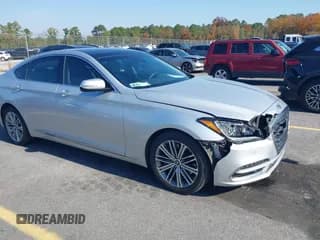 ✅ 2018 Genesis G80 3.8L • VIN: KMHGN4JE4JU230664 • Lot: 43641494. Wystawiony na IAAI z przebiegiem 123 063 mil. Bezpłatny archiwum sprzedaży aukcyjnych z USA i szczegółowy raport historii pojazdu na DreamBid. Zdjęcie 1.