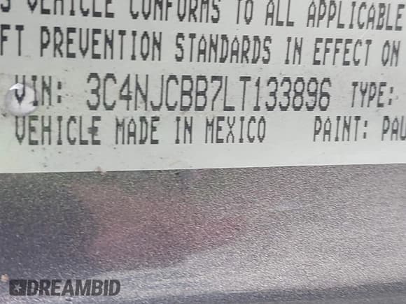 ✅ 2020 Jeep Compass Latitude • VIN: 3C4NJCBB7LT133896 • Лот: 43574162. Опубликован ранее на IAAI с пробегом 72 232 миль. Бесплатный доступ к архиву аукционных продаж из США и подробный отчёт об истории автомобиля на DreamBid. Изображение 9.