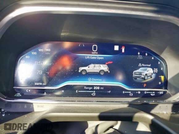 2022 Chevrolet Tahoe LT z VIN 1GNSKNKD1NR157742, wystawiony jako Copart lot #71324675 z przebiegiem 51 272 mil mil oraz Szkoda całkowita • Salvage title. Historia ofert i sprzedaży dostępna na DreamBid. Obrazek 9.