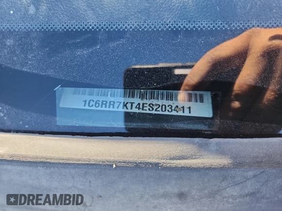 ✅ 2014 Ram 1500 Express • VIN: 1C6RR7KT4ES203411 • Lot: 82655995. Listed on Copart with 159,437 mi. Free auction sales archive from the USA and detailed vehicle history report at DreamBid. Image 13.